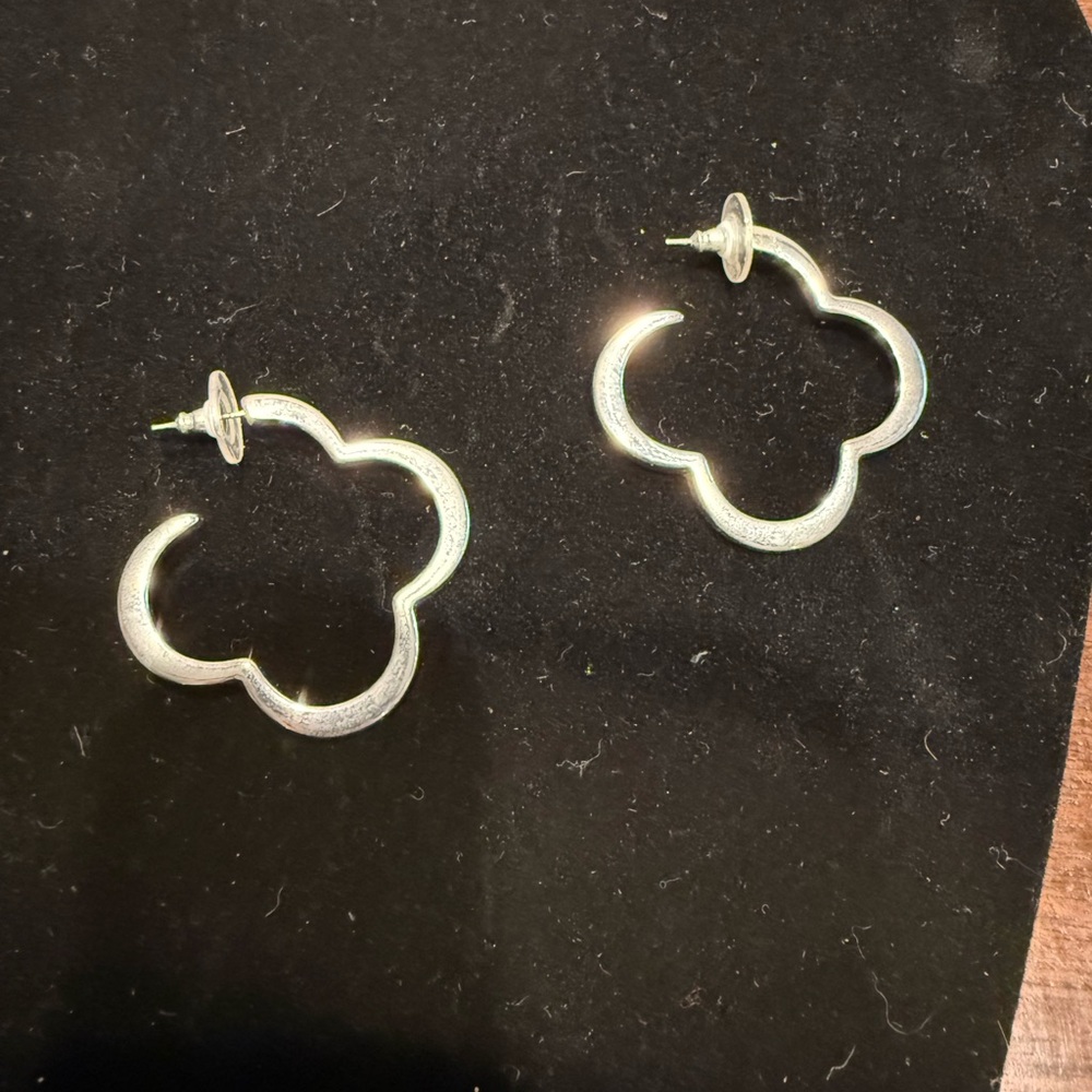 Park Lane Silver Quatrefoil Earrings